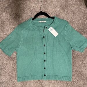 Abercrombie & Fitch Teal Button-Up Cardigan